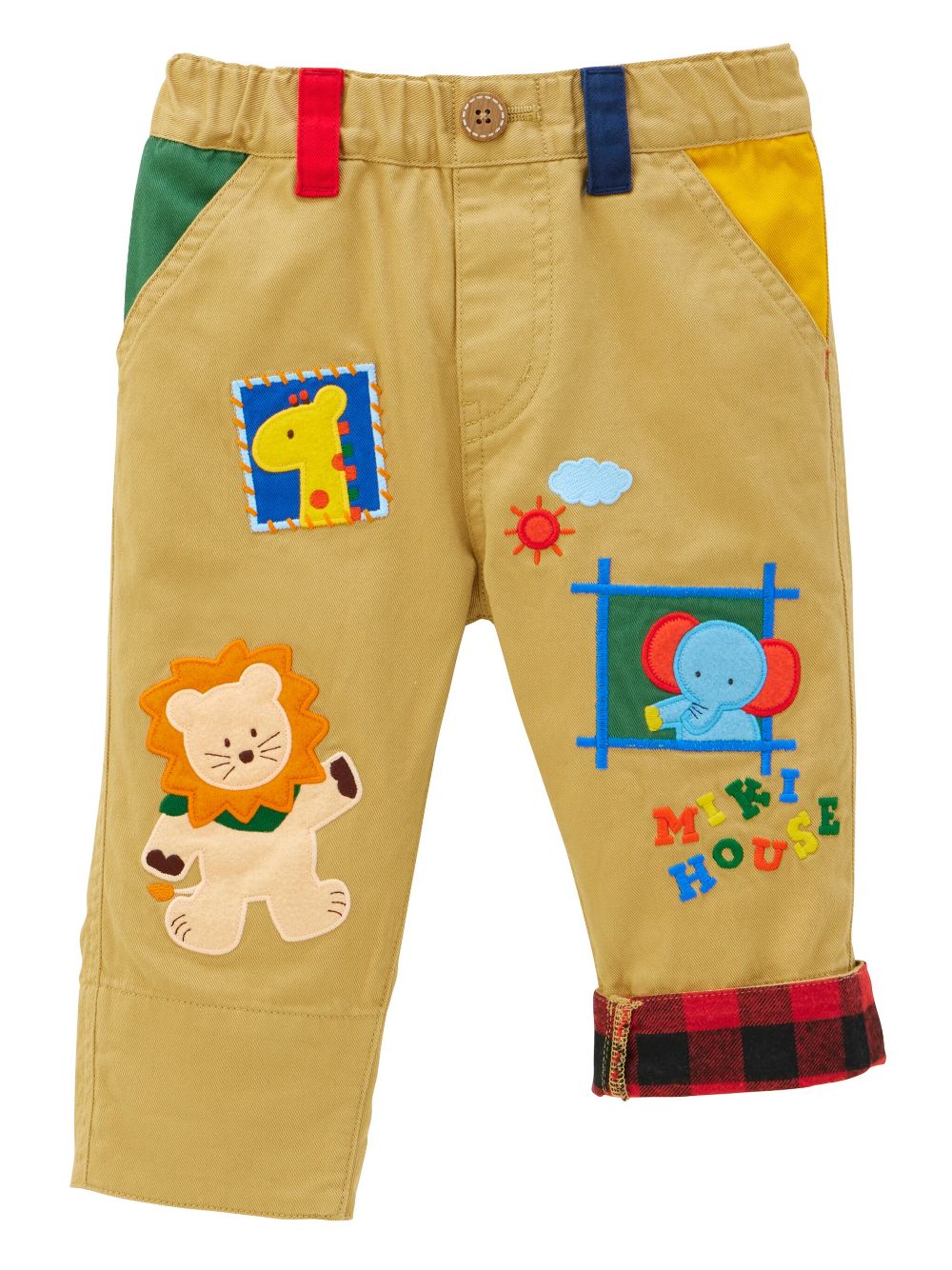 Miki House Classic Animals trousers - Brown