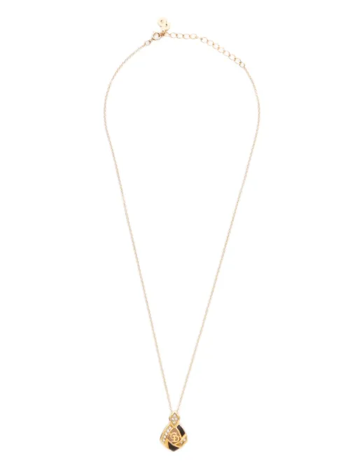 Collier à pendentif logo - Christian Dior Pre-Owned - Modalova
