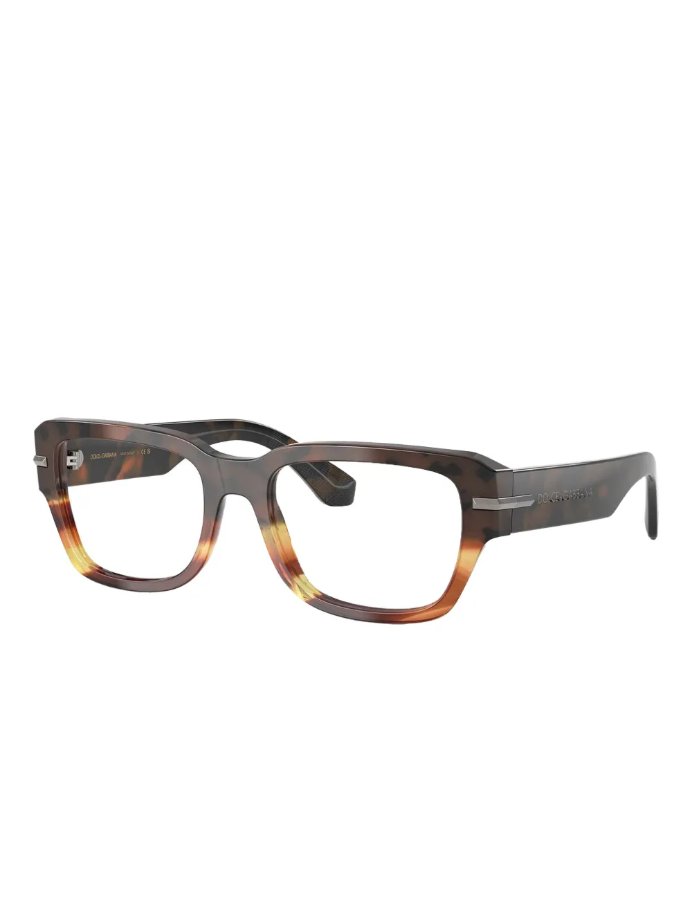Dolce & Gabbana Eyewear DG3408 bril met schildpadschild design Bruin