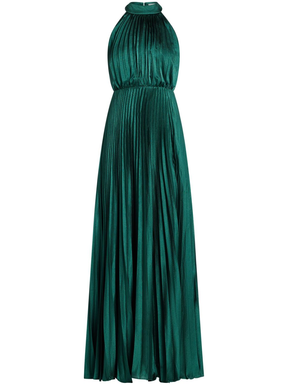 pleated maxi dress