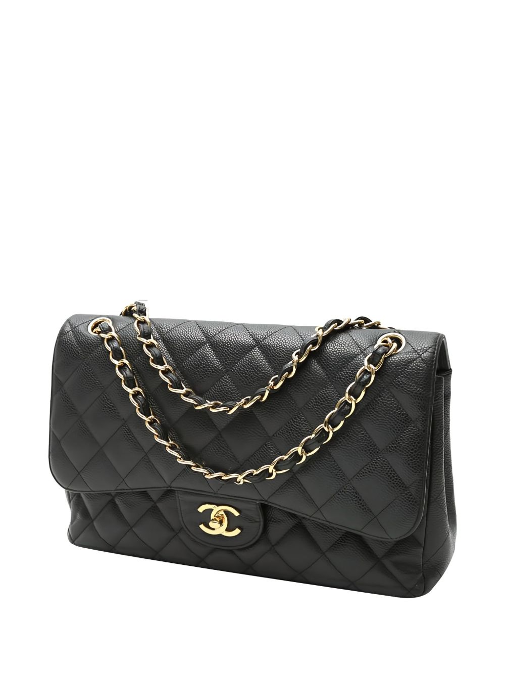 CHANEL 2012 DOUBLE FLAP SHOULDER BAG