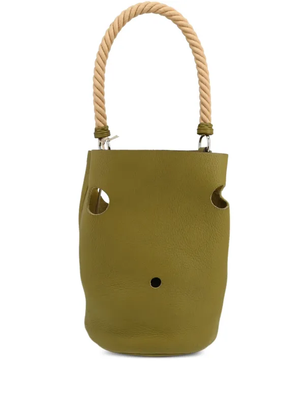Hermès Pre-owned 2007 Mangeoire Bucket Bag in Green