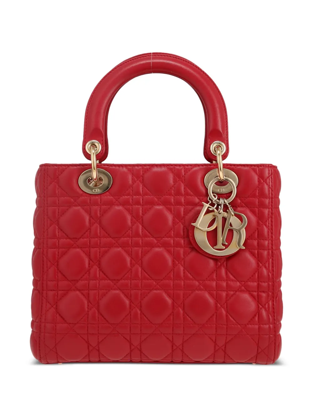 2010 medium Cannage Lady Dior two-way handbag