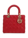 Christian Dior Pre-Owned 2010 medium Cannage Lady Dior two-way handbag - Red