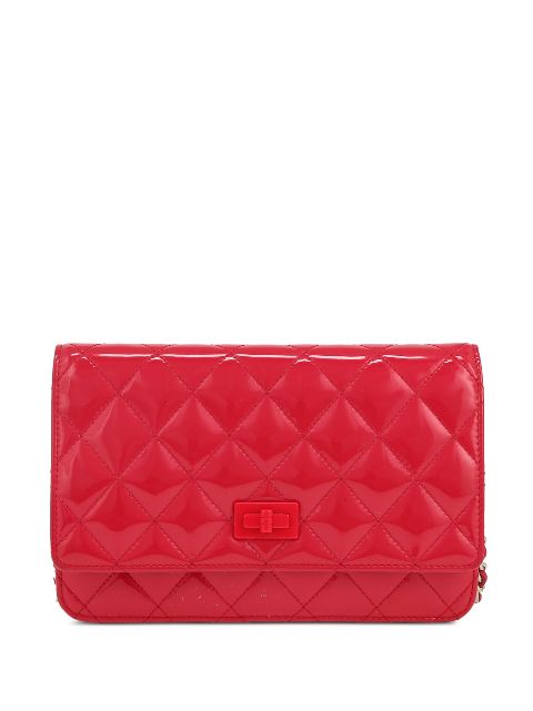 HOT SALE CHANEL 2015 diamond-quilted wallet-on-chain bag Women