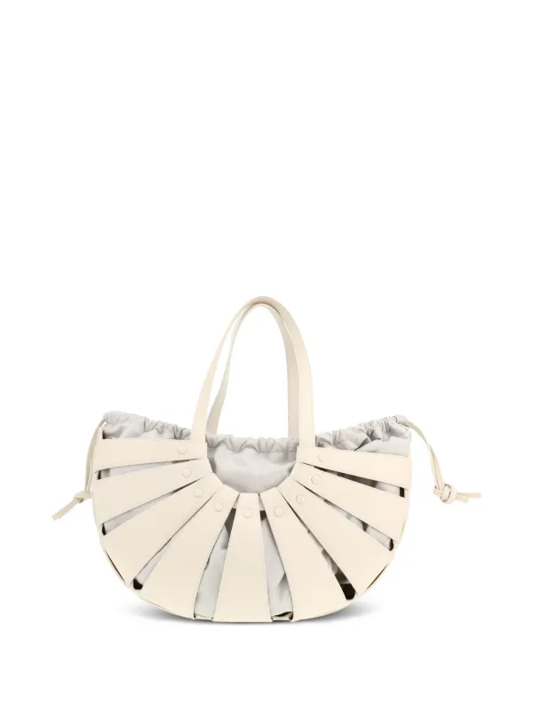 BOTTEGA VENETA サシェ Bottega Veneta Pre-Owned ザ・シェル バッグ | ホワイト | FARFETCH JP