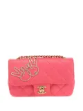 CHANEL Pre-Owned 2017 mini V For Victory Flap shoulder bag - Pink
