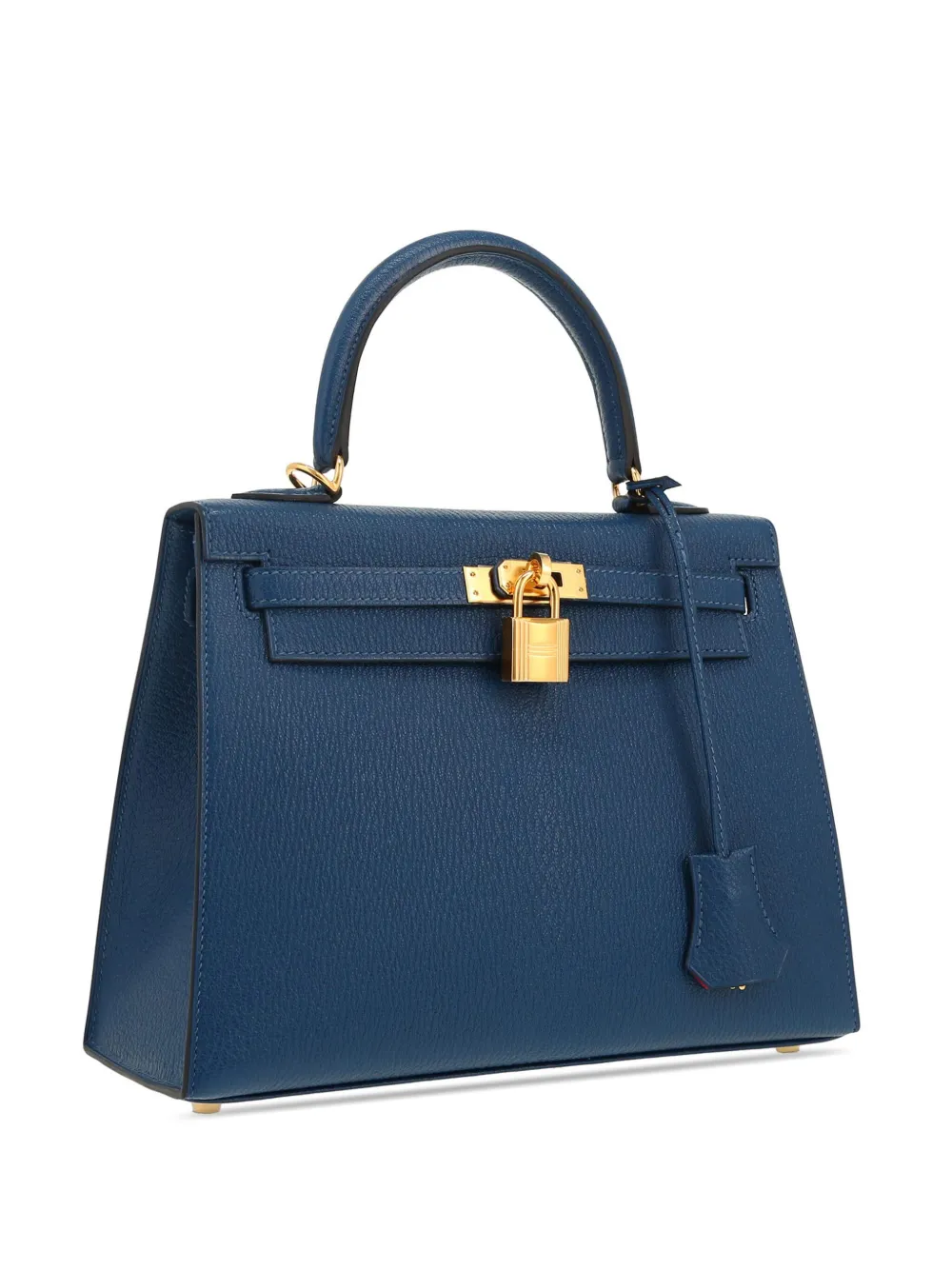 Pre-owned Hermes 2024 Kelly Two-way Handbag In Blue