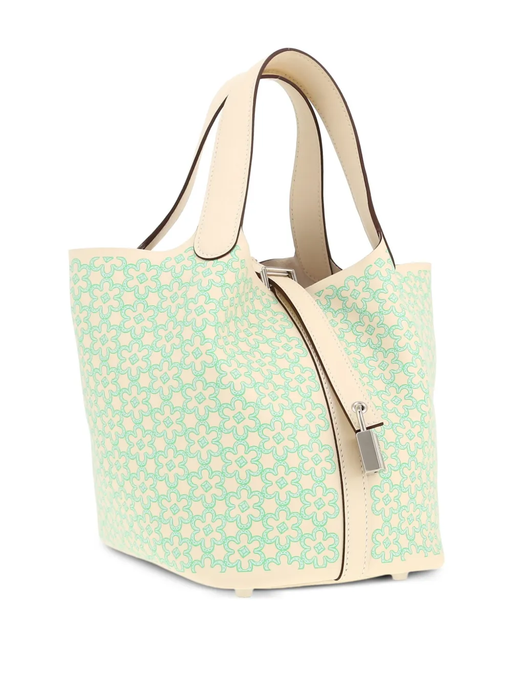 Pre-owned Hermes 2022 Mini Picotin Lock Tote Bag In Green