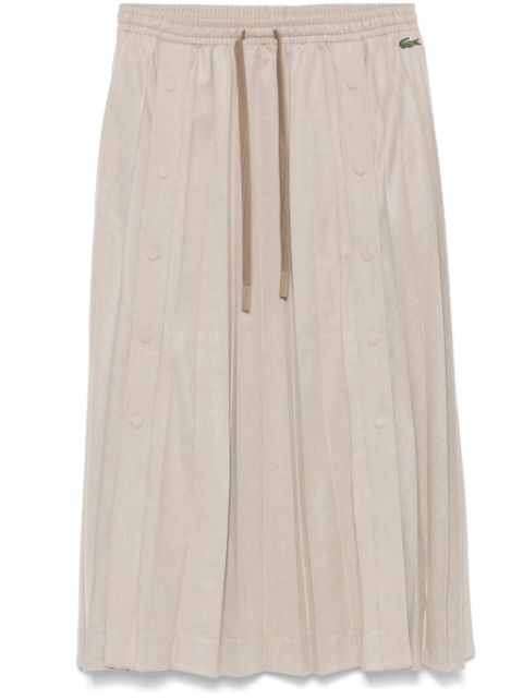 Lacoste pleated maxi skirt Women