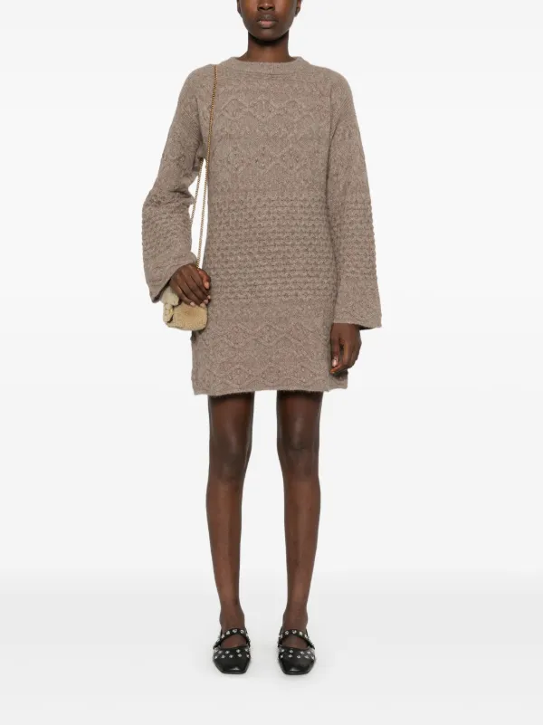 LouLou De Saison Pelagia Mini Dress | Neutrals | FARFETCH