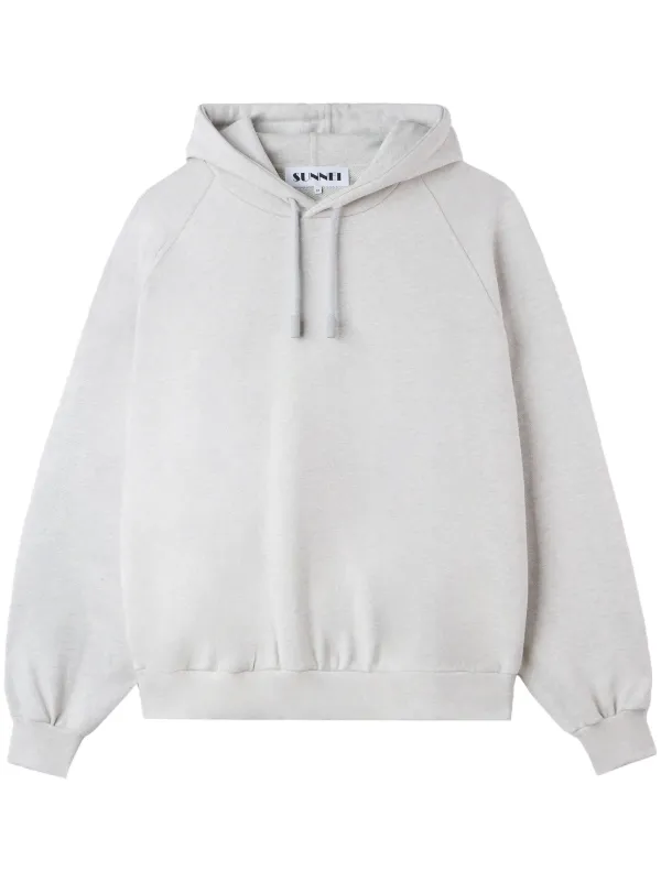 SUNNEI EMBROIDERED HOODIE スンネイ パーカー Sunnei Eiws Embroidered Hoodie | Grey | FARFETCH