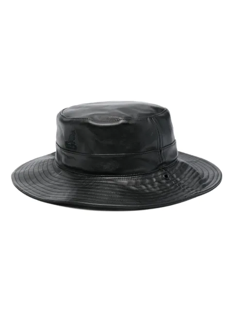 Kangol faux-leather hat