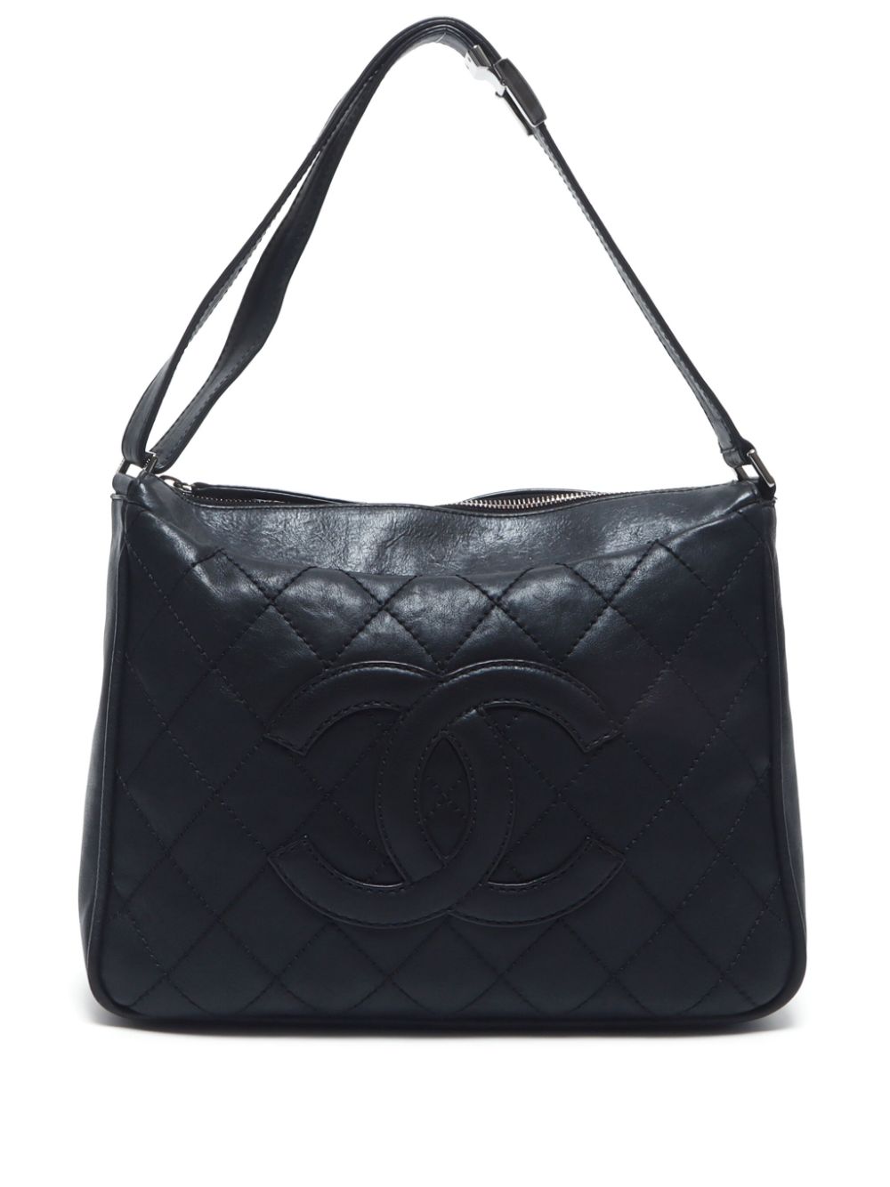 Affordable HOT SALE CHANEL 2005-2006 CC diamond-quilted shoulder bag Women