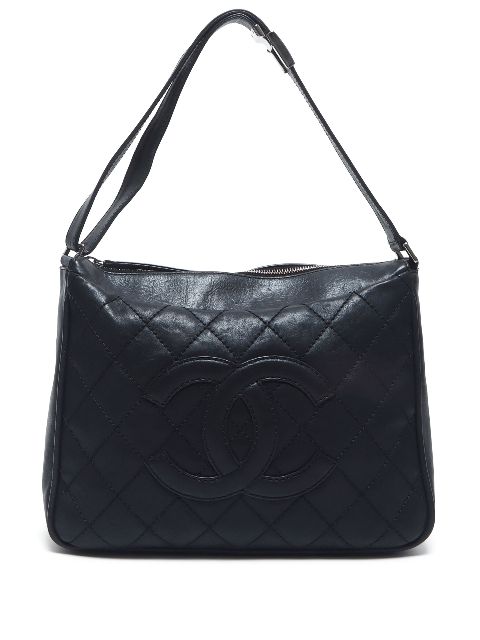 HOT SALE CHANEL 2005-2006 CC diamond-quilted shoulder bag Women