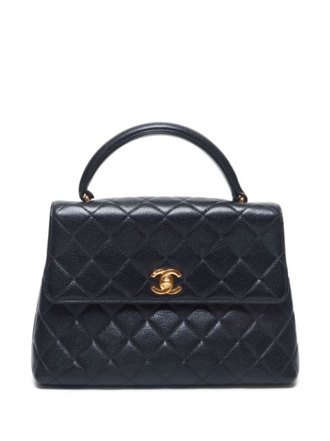 HOT SALE CHANEL 1994-1999 CC diamond-quilted handbag Women