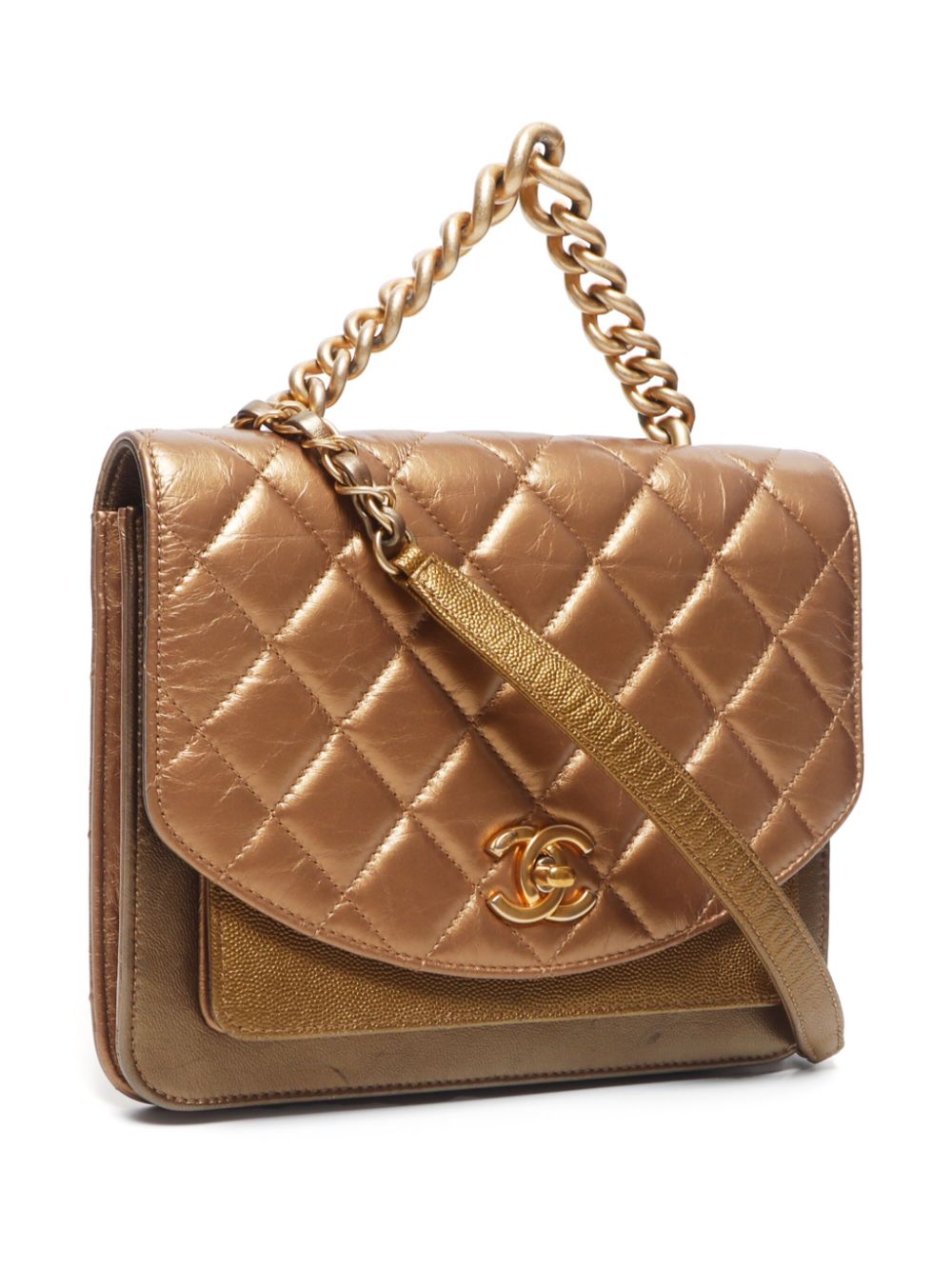 CHANEL 2019 CC diamond-quilted shoulder bag Women