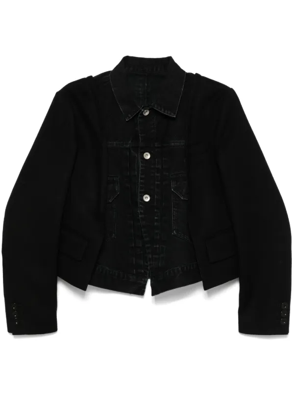 Sacai Panelled Jacket in Black