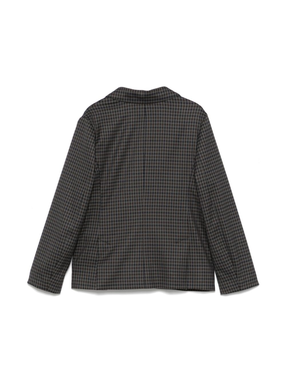 Emporio Armani Kids Geruite blazer - Grijs