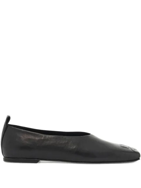 Courrèges logo-detail ballet flats
