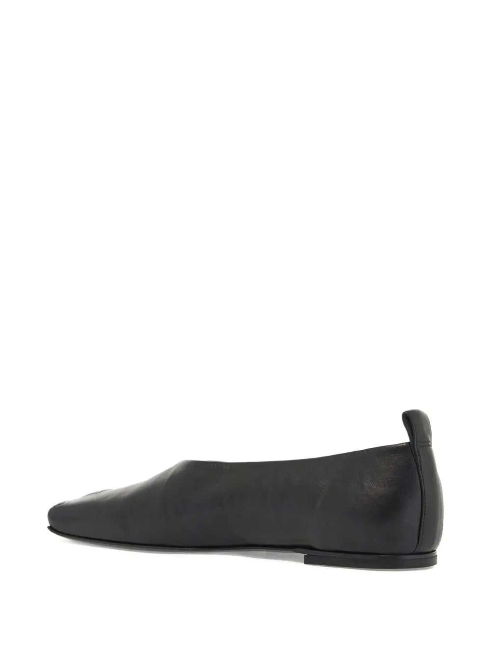 Courrèges Logo-detail Ballet Flats In Black