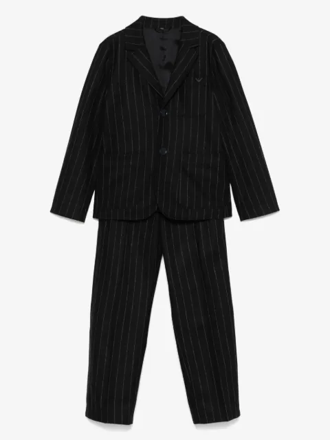 Emporio Armani Kids costume à fines rayures