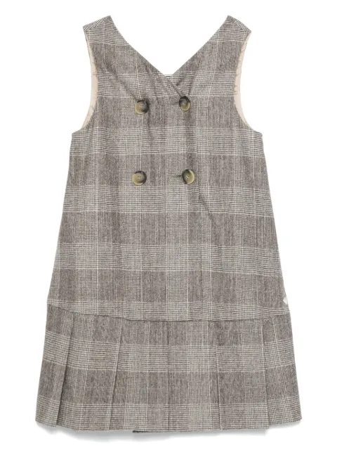 Emporio Armani Kids checked dress