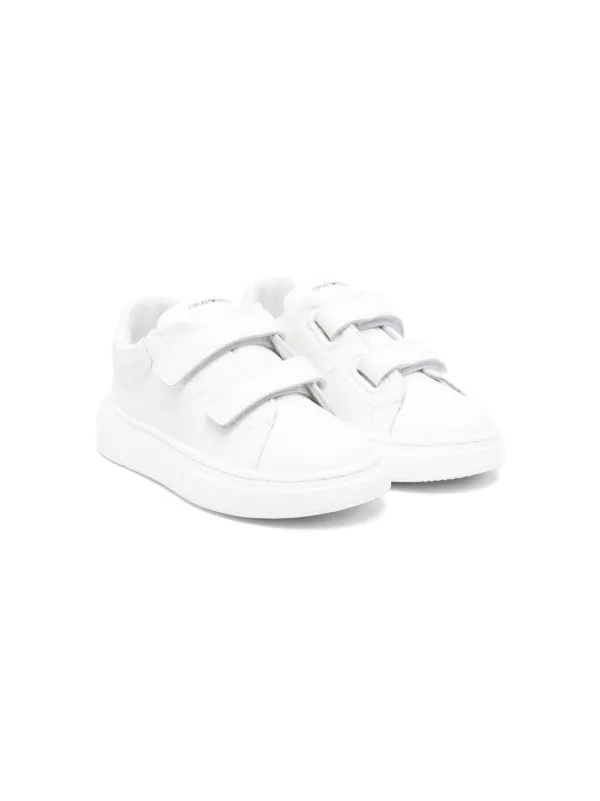 Armani kids Emporio Armani Kids Leather Sneakers | White | FARFETCH
