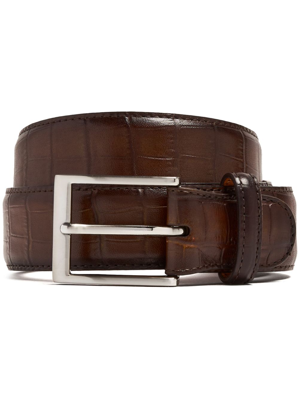 Magnanni Leather Belt In Brown