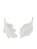 Andres Gallardo Leaf earrings - White