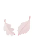 Andres Gallardo leaf-motif stud earrings - Pink