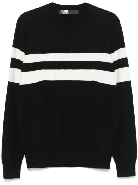 Karl Lagerfeld pull Karl à motif monogrammé en jacquard