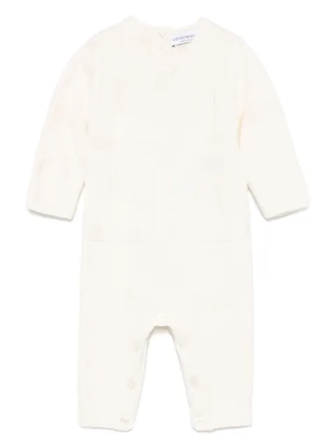 Emporio Armani Kids pyjama à logo en intarsia