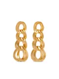 Monet Pre-Owned 1980s chain-link drop earrings - Gold