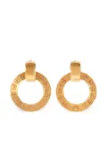 CHANEL Pre-Owned 1990s door-knocker clip-on earrings - Gold