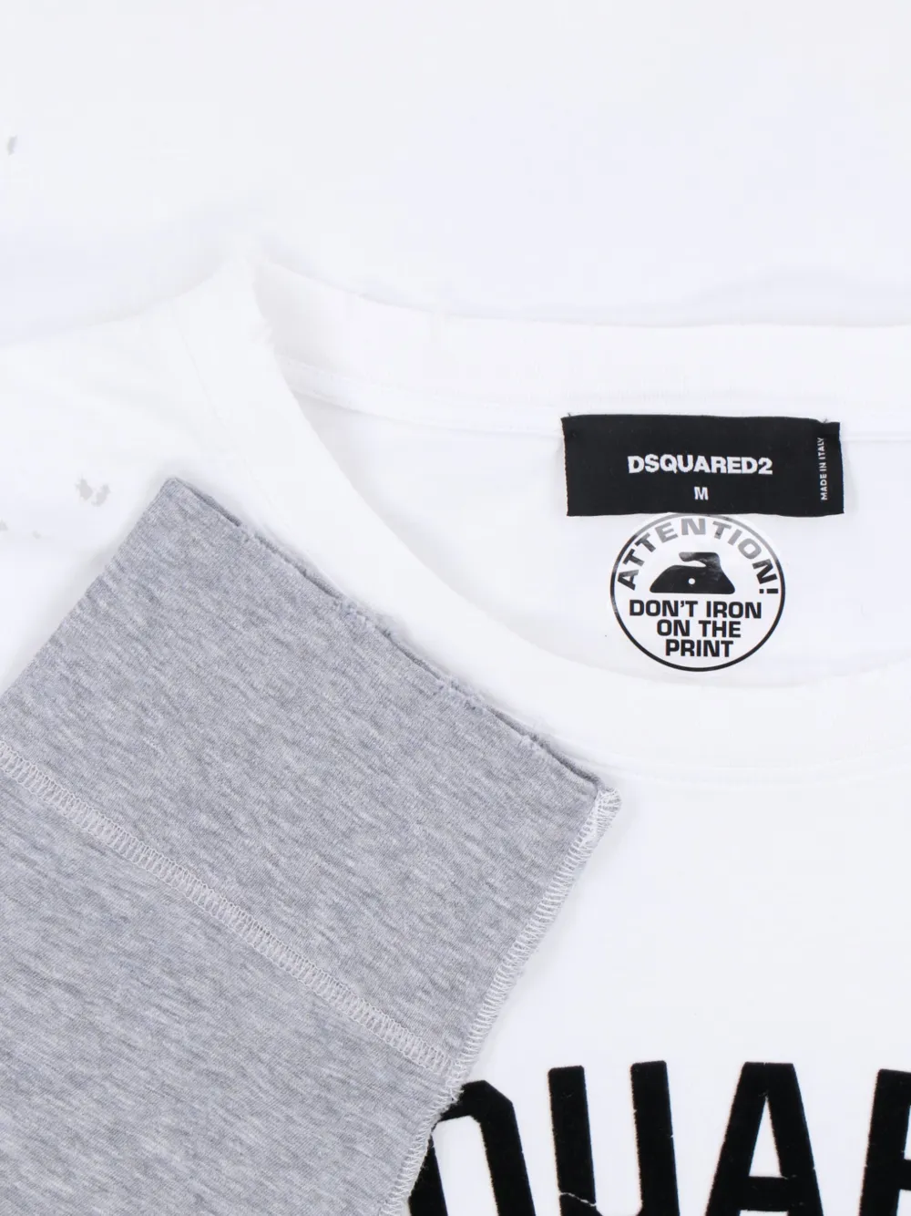 DSQUARED2 T-shirt met gelaagde lange mouwen Wit