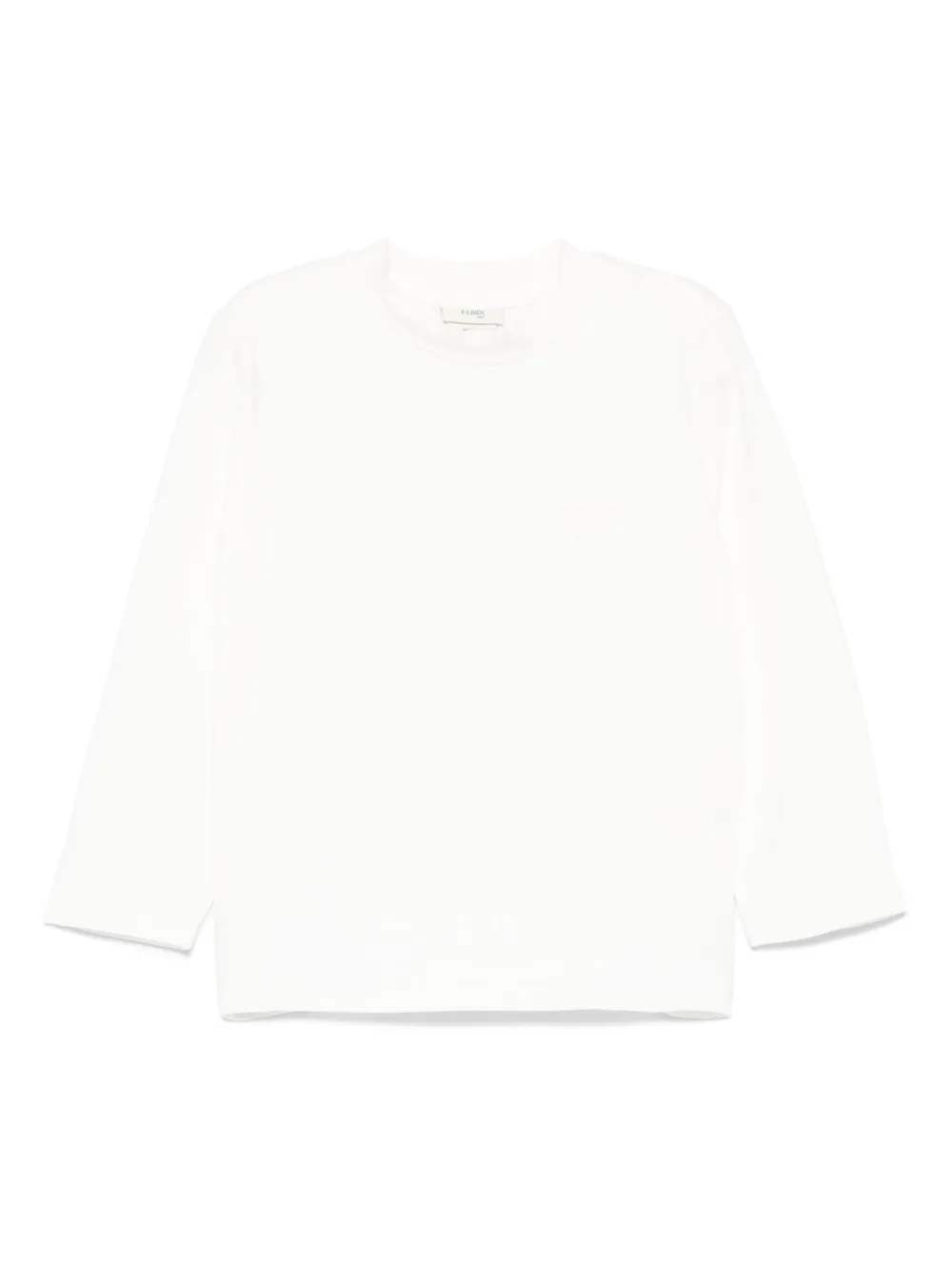 Fendi Kids T-shirt con ricamo - Bianco