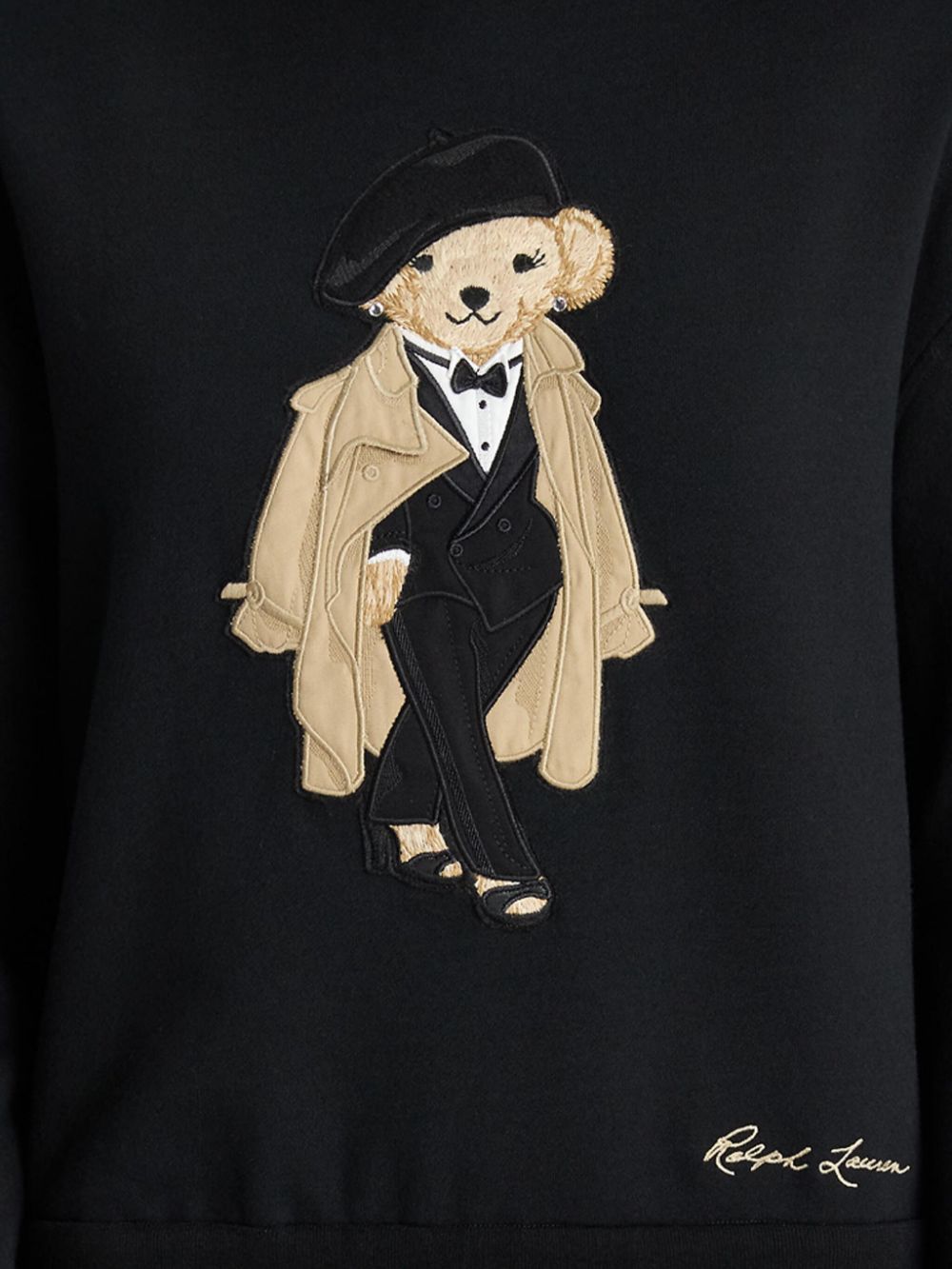 Ralph Lauren Collection Trench Polo Bear hoodie - Black