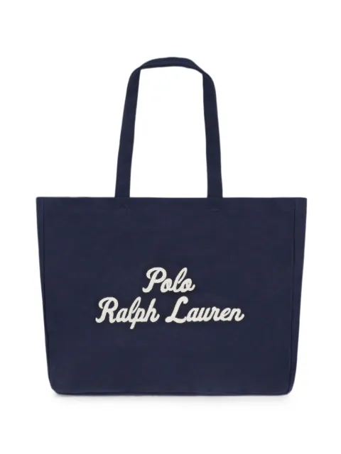 Polo Ralph Lauren logo-embroidered cotton tote bag