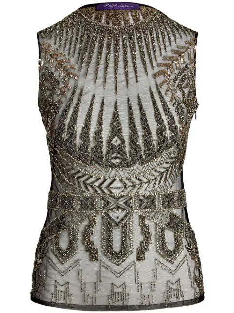 Ralph Lauren Collection top con bordado de cuentas
