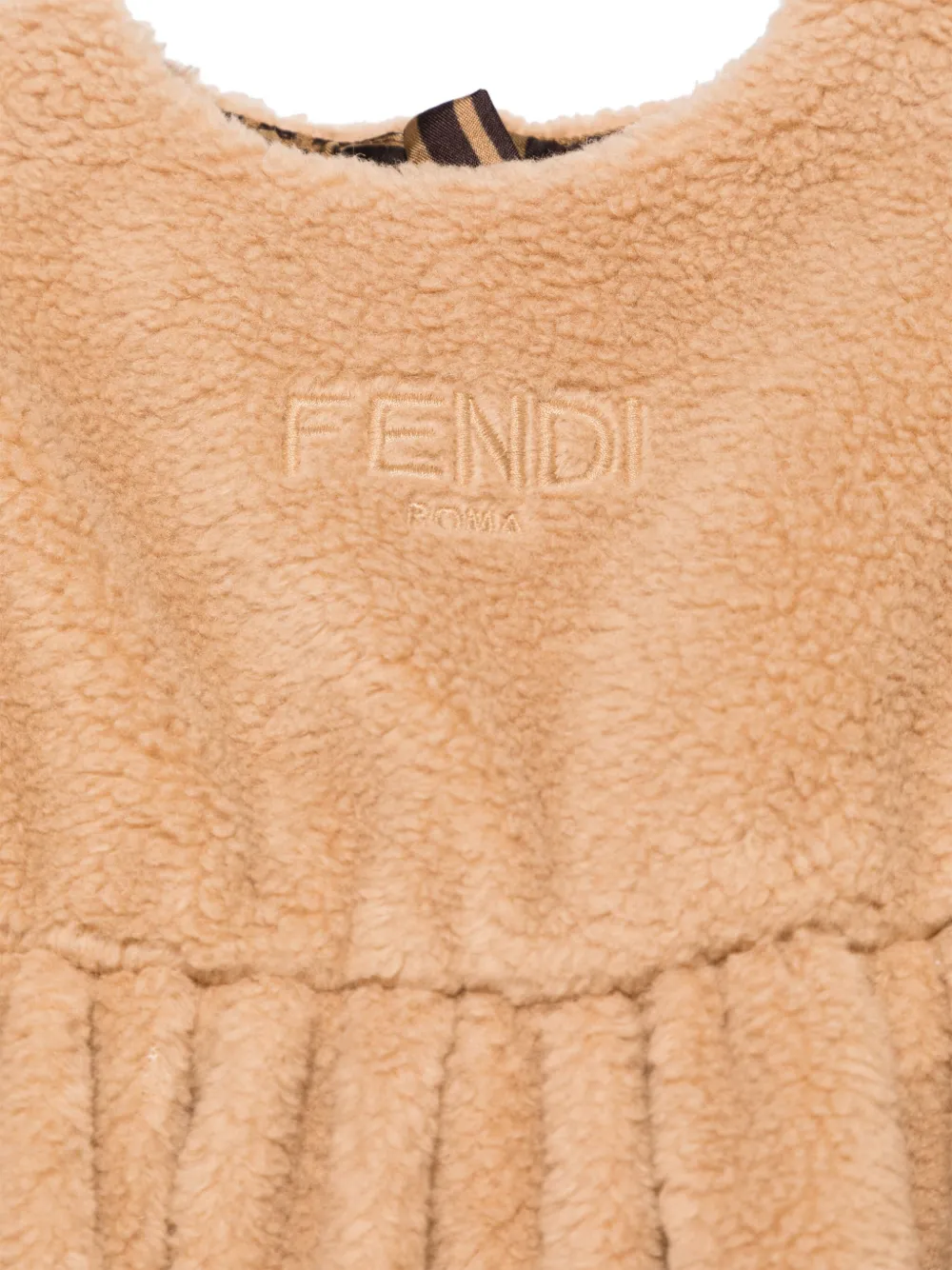 Fendi Kids Fleece jurk Bruin