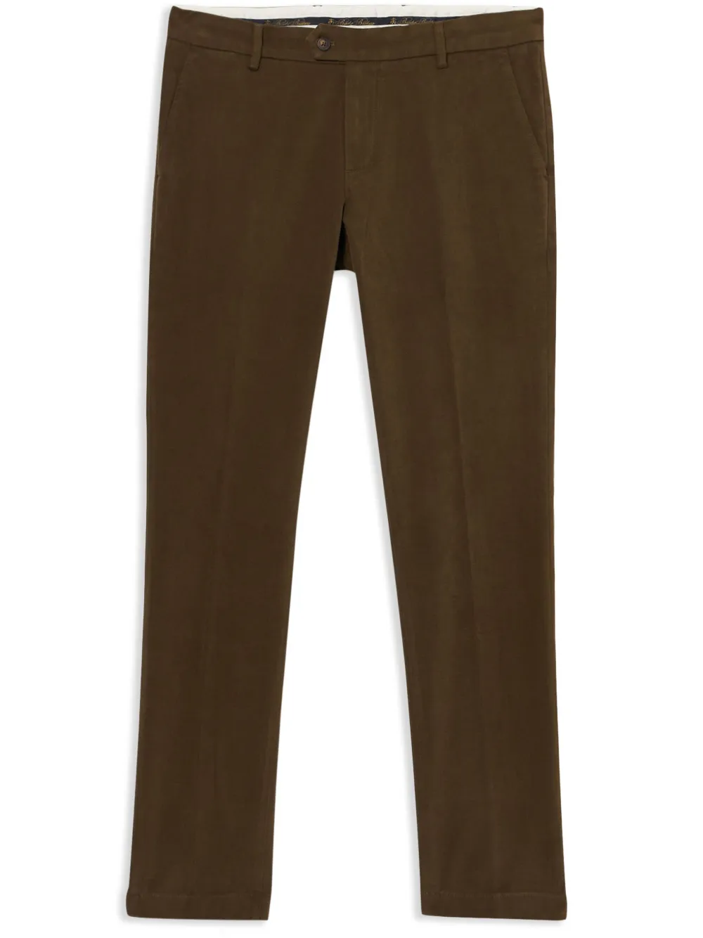Brooks Brothers Plooibroek met toelopende pijpen Groen