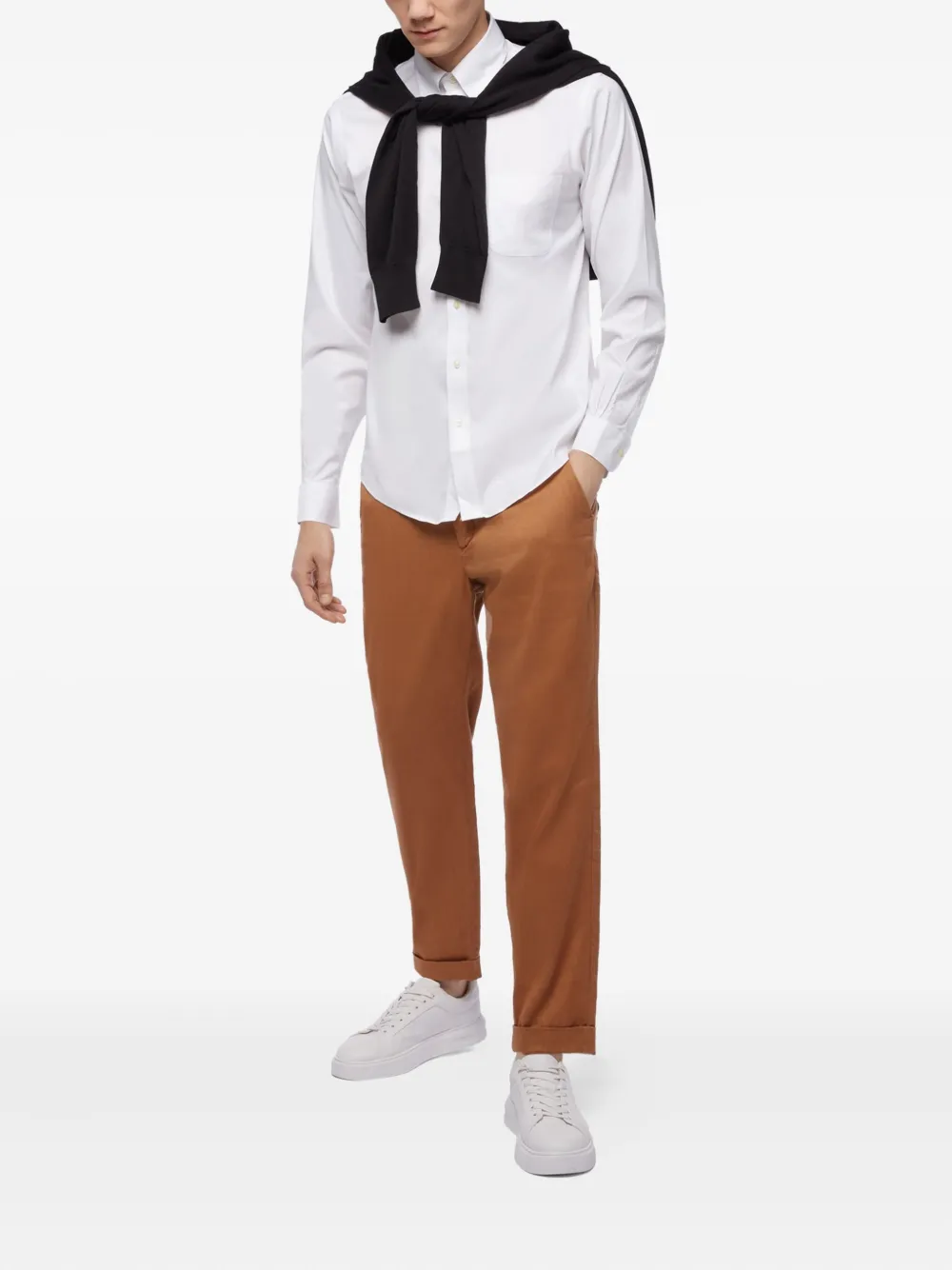 Brooks Brothers button-down pocket shirt - Wit