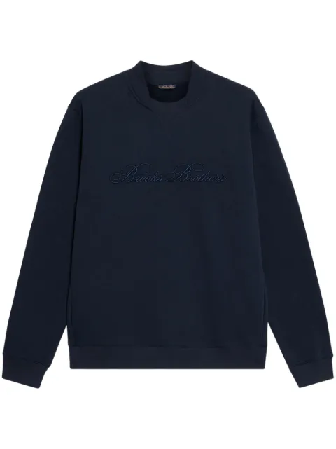 Brooks Brothers logo-embroidered sweatshirt