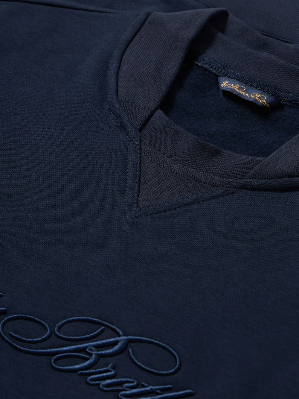 Brooks Brothers Sweater met geborduurd logo - Blauw