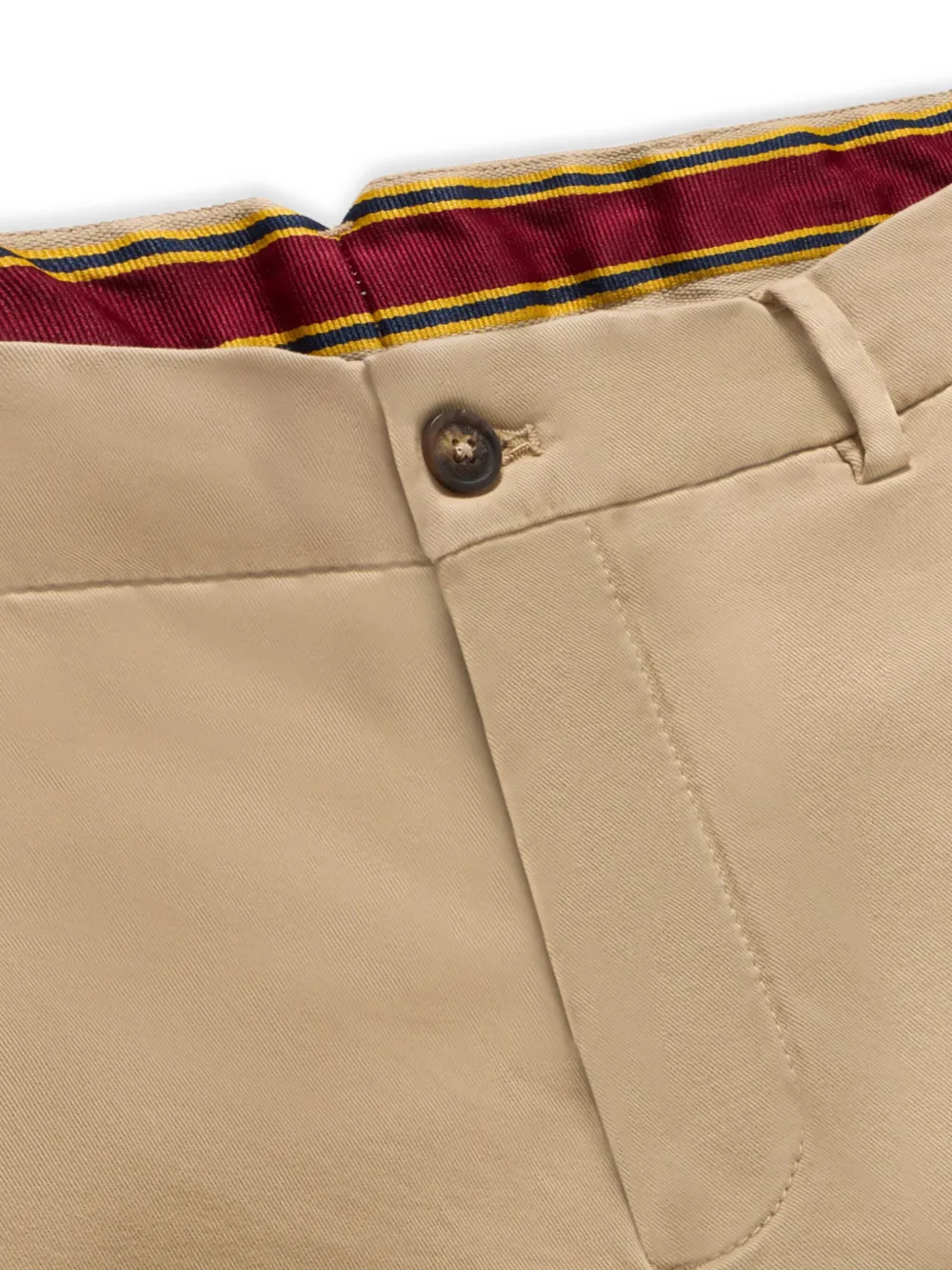 Brooks Brothers Chino met toelopende pijpen Beige