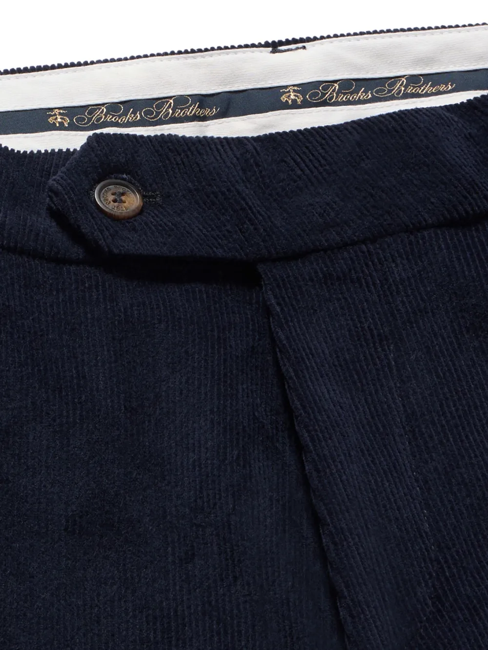 Brooks Brothers Ribfluwelen chino Blauw