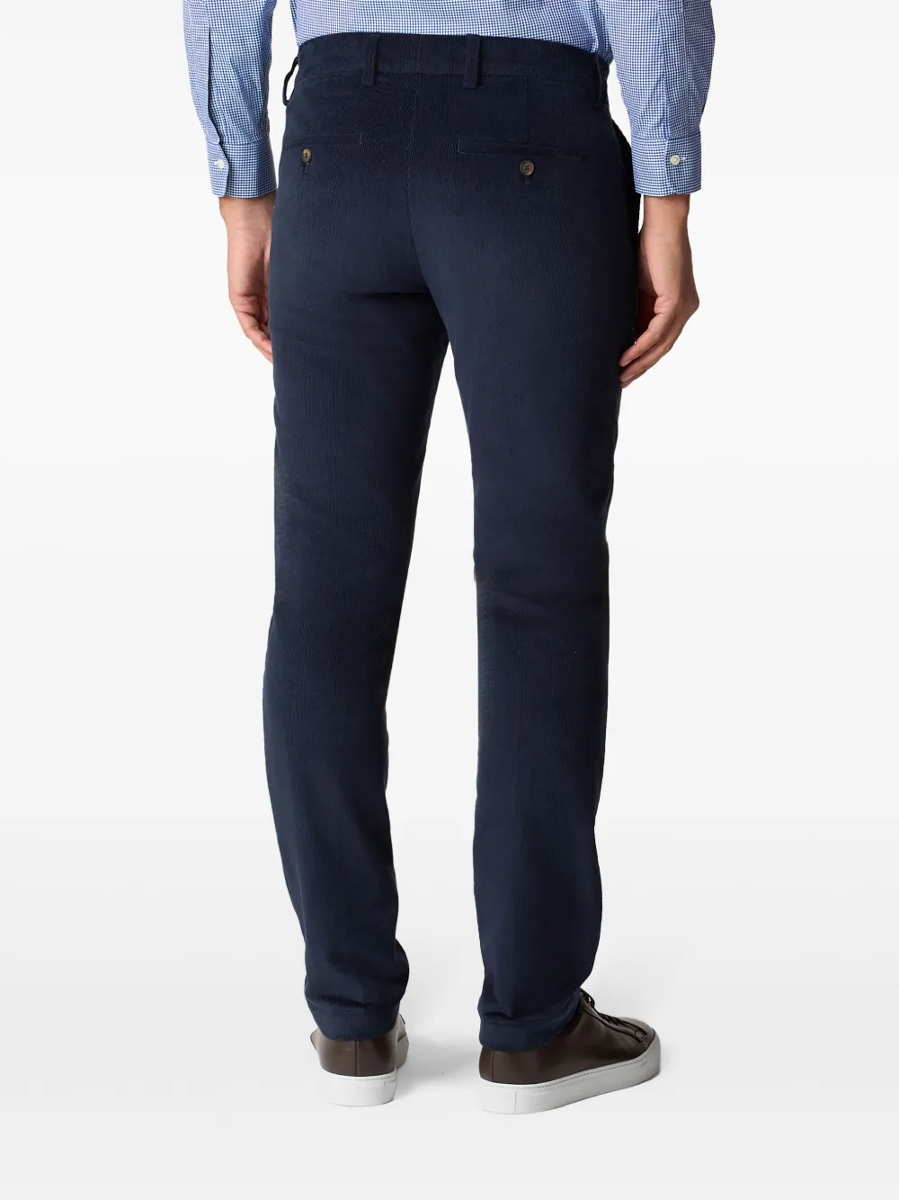 Brooks Brothers Ribfluwelen chino Blauw