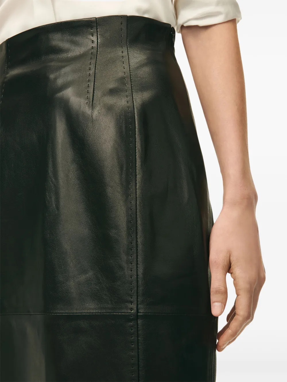 Brooks Brothers High waist kokerrok Zwart