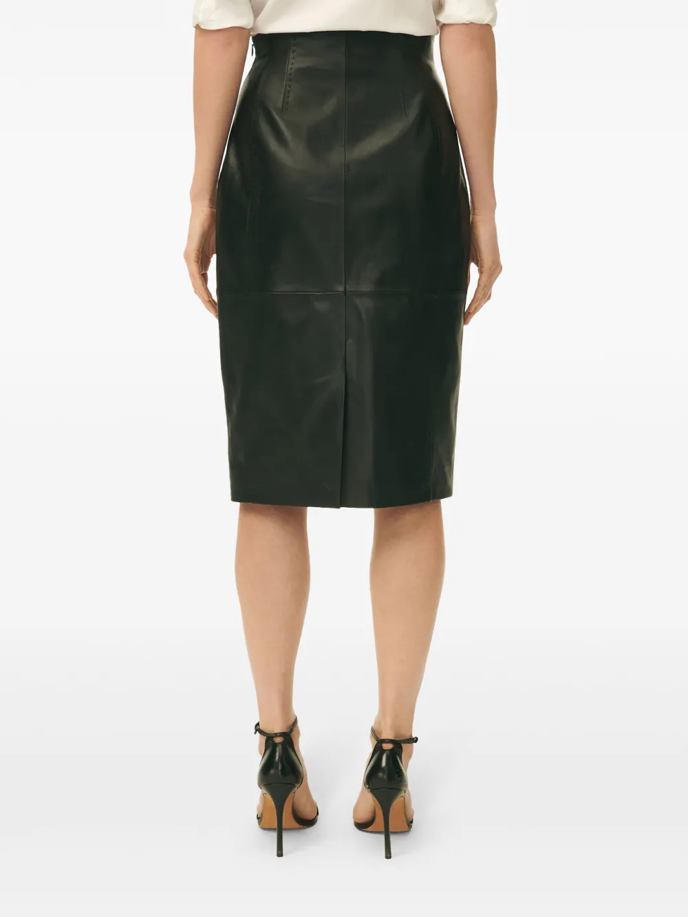 Brooks Brothers High waist kokerrok Zwart